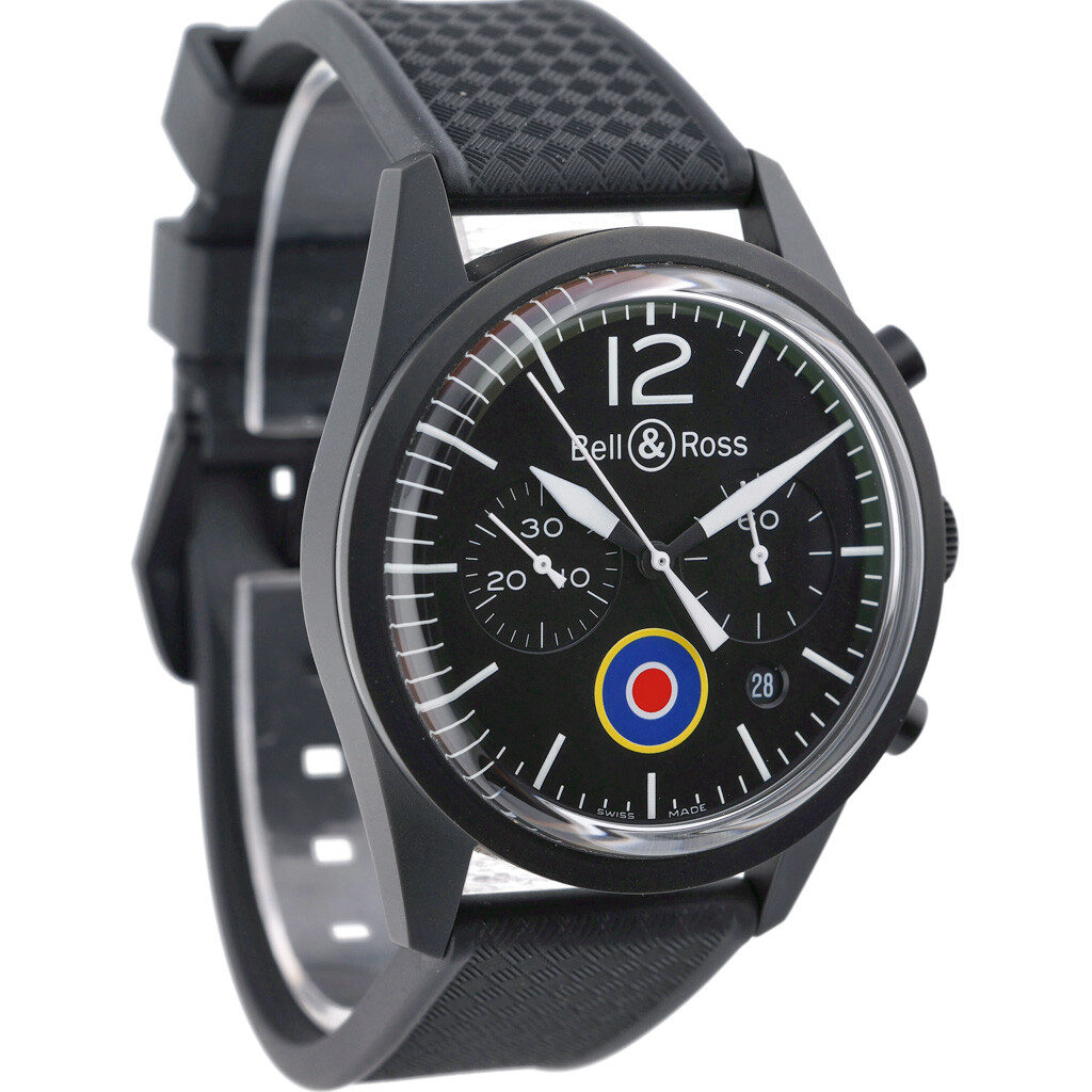 Bell & Ross Br126 BR 126-94-SC with 41mm PVD case and Black dial. Excellent c…