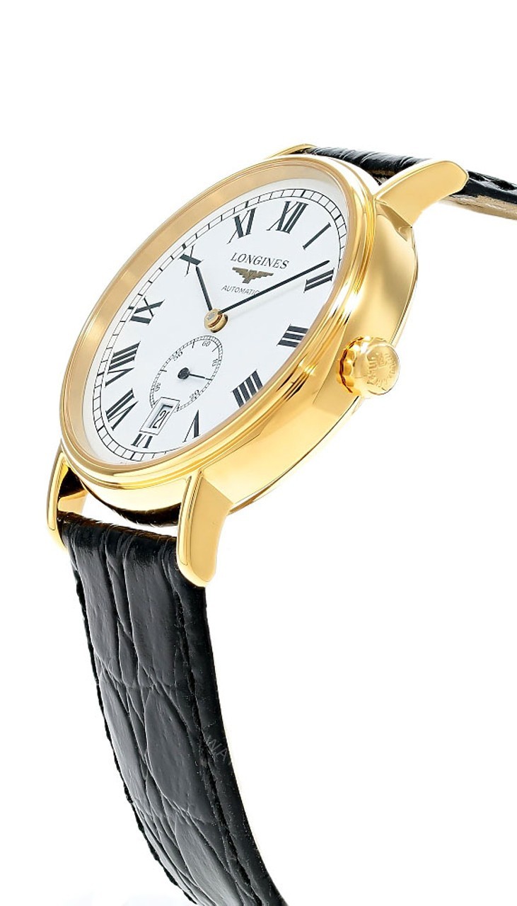 LONGINES Presence Automatic 38.5MM White Dial Leather Men’s Watch L4.904.2.11.2