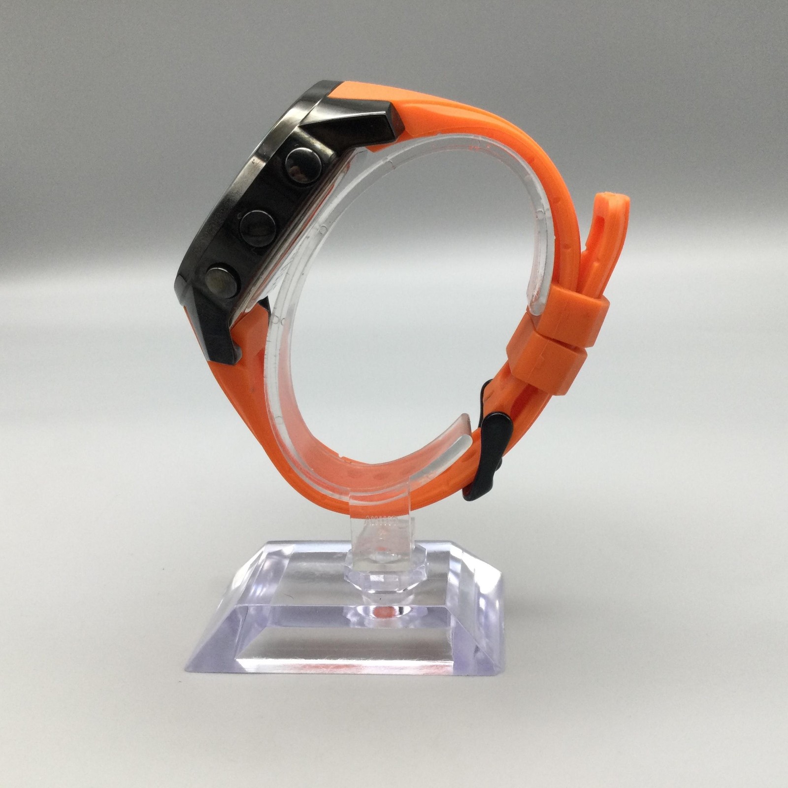 Pulsar W861-X006 Mens Watch 47mm Digital Black Orange Rubber New Battery