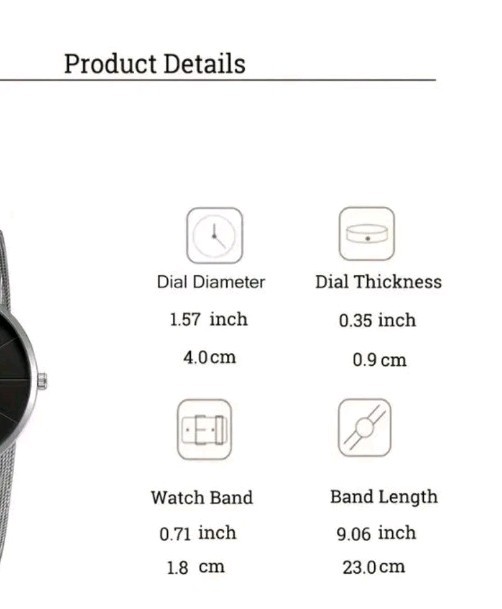 Sleek Men’s Watch/New in box – Free Shipping