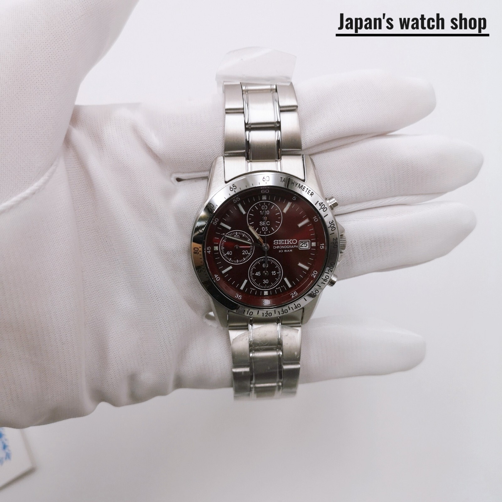 SEIKO SEIKO SPIRIT SBTQ045 Chronograph Men’s Watch 10 BAR Red New in Box