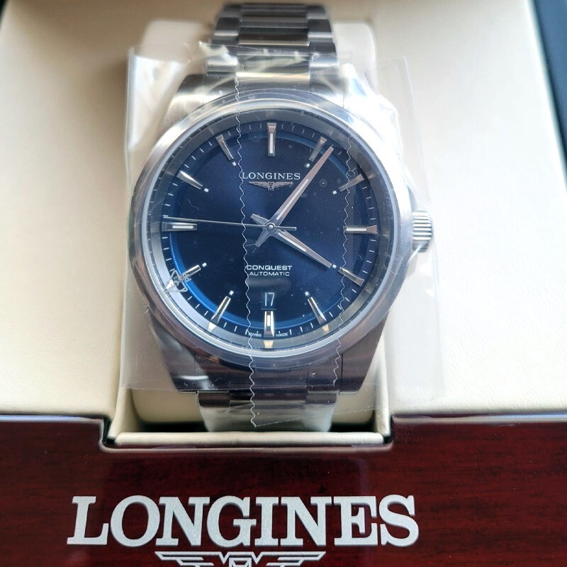 New Longines Conquest 2023 41mm Blue Dial Steel Men’s Watch L38304926