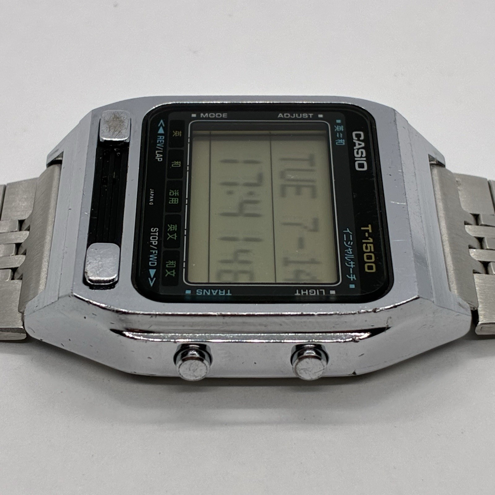Vintage Casio T-1500 Dict Watch Module 117 Dictionary 1980s Rare Japan #2466