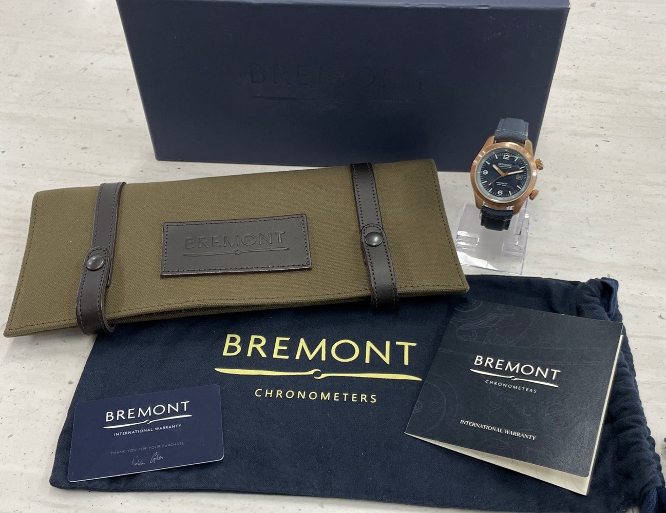 Bremont Argonaut Bronze Naval Blue ‘Sargasso’ Dial 42mm Automatic Watch