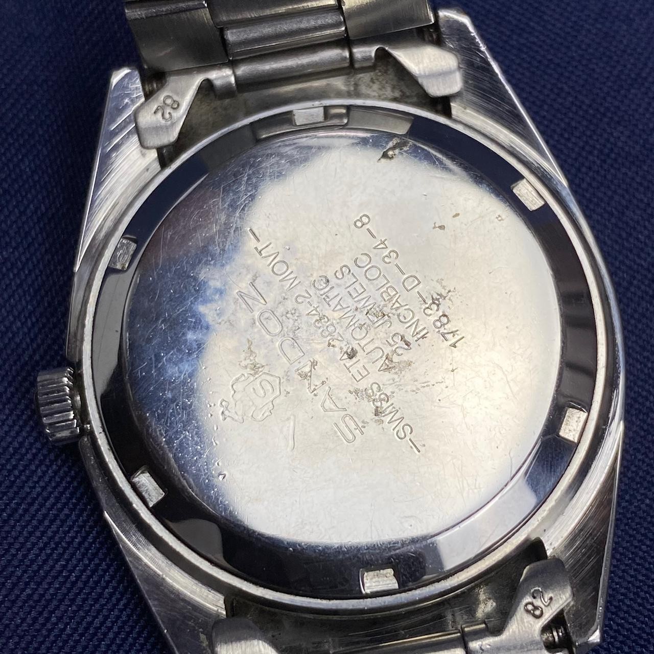 RARE Sandoz President Day Date Automatic ETA 2834-2 Vintage Swiss Watch 1980s