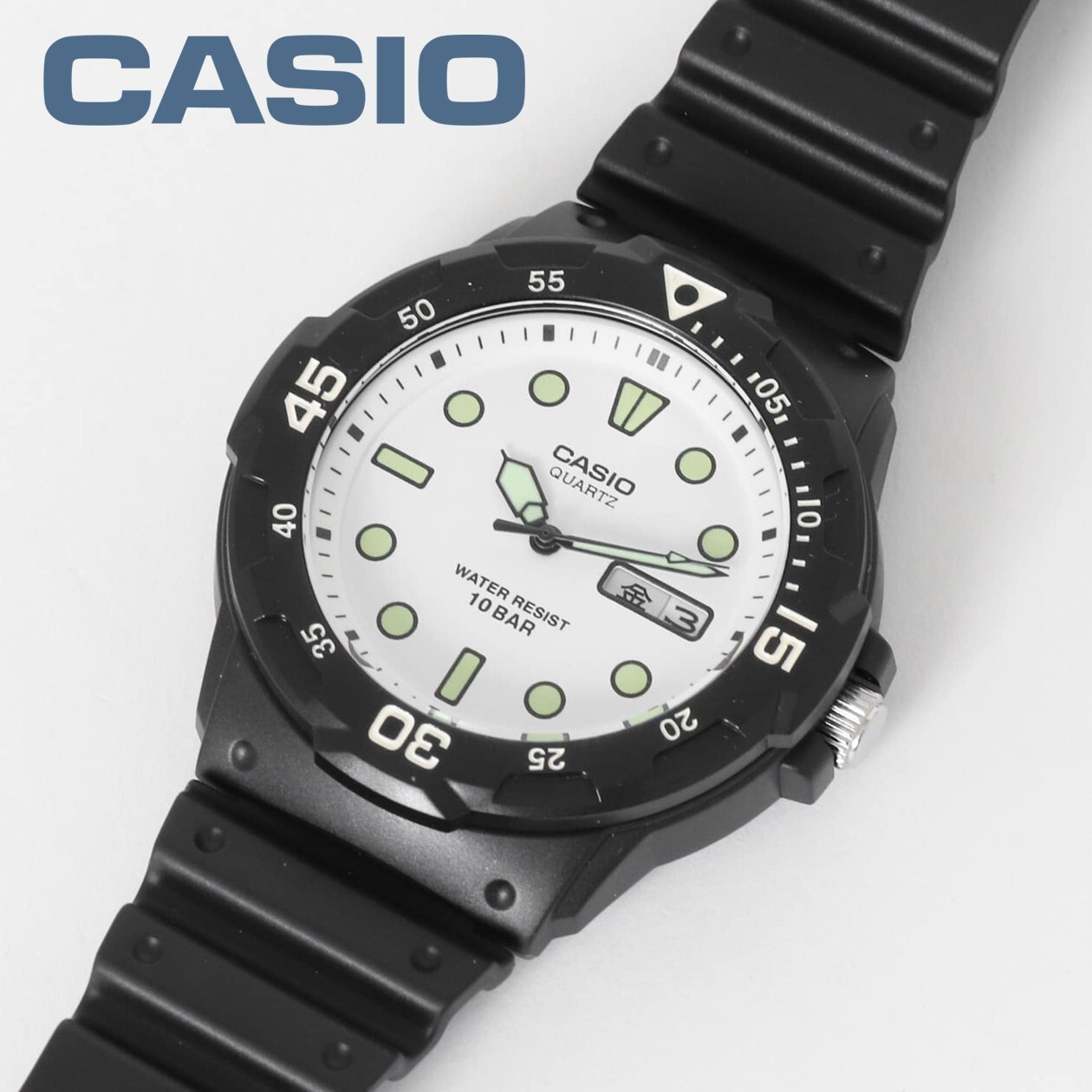 CASIO MRW-200HJ-7EJH Divers Style Watch 100m (10ATM) White Dial