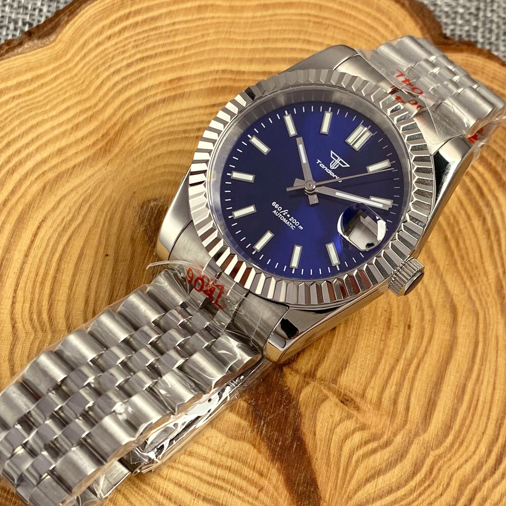 Tandorio 36mm/39mm Fluted Bezel Japan NH35A Sapphire Glass Auto Men Watch Date