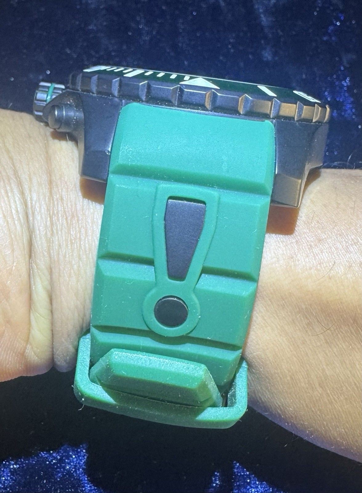 KYBOE! Giant Mariner 55MM Aquamarine Water Resistance Quartz Watch rubber GREEN