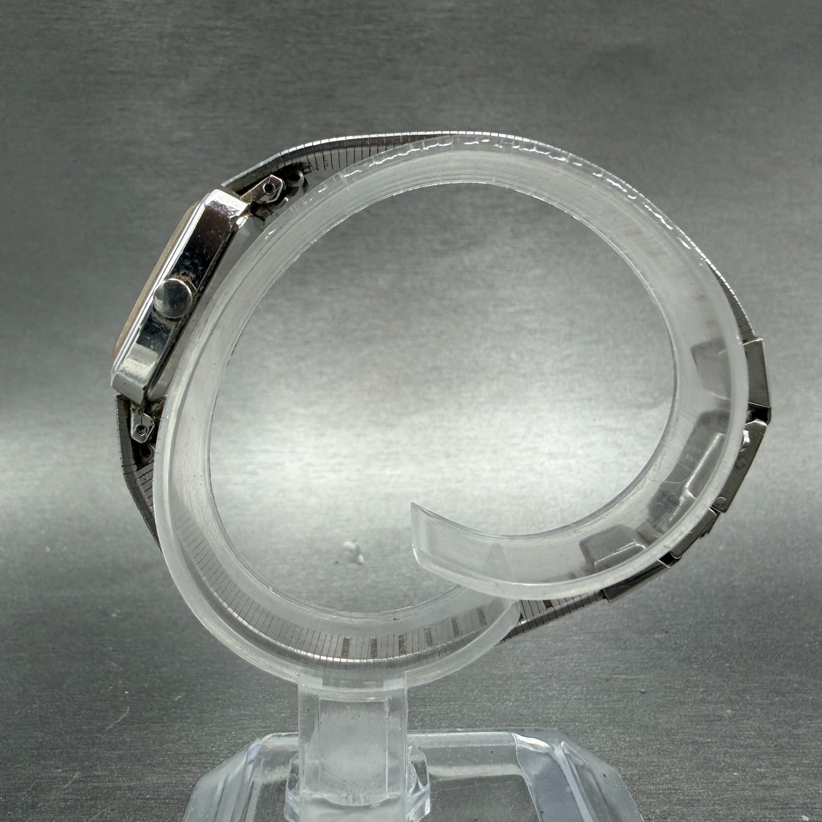 Seiko Watch Women 13mm Silver Dial Silver Tone Rectangle 1320-5779 New Battery7