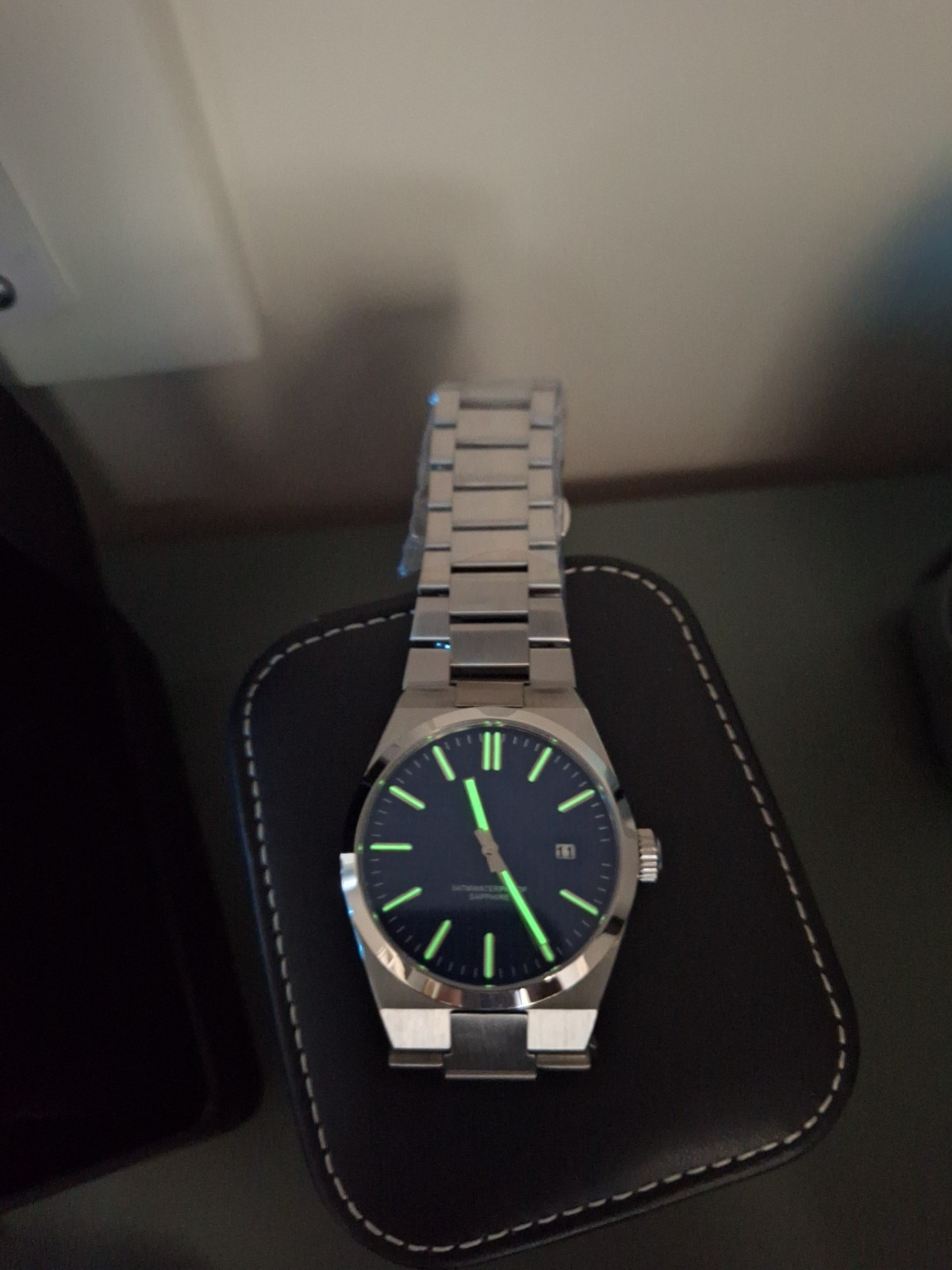 40mm Custom Homage Watch – Blue Textured Dial, Sapphire Crystal, Miyota Quartz