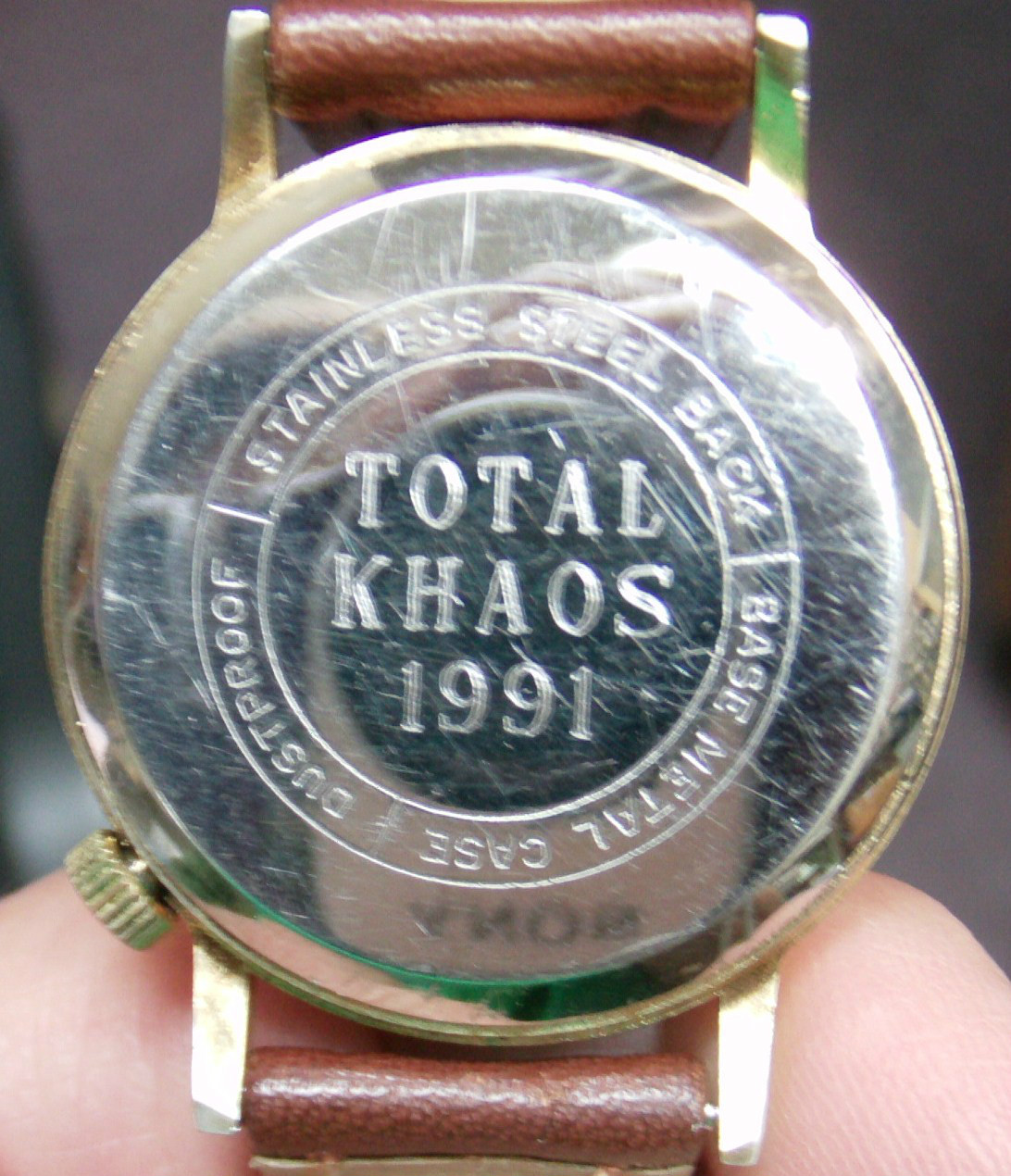 CIRCA 1980’S FOOTBALL DIAL WATCH
