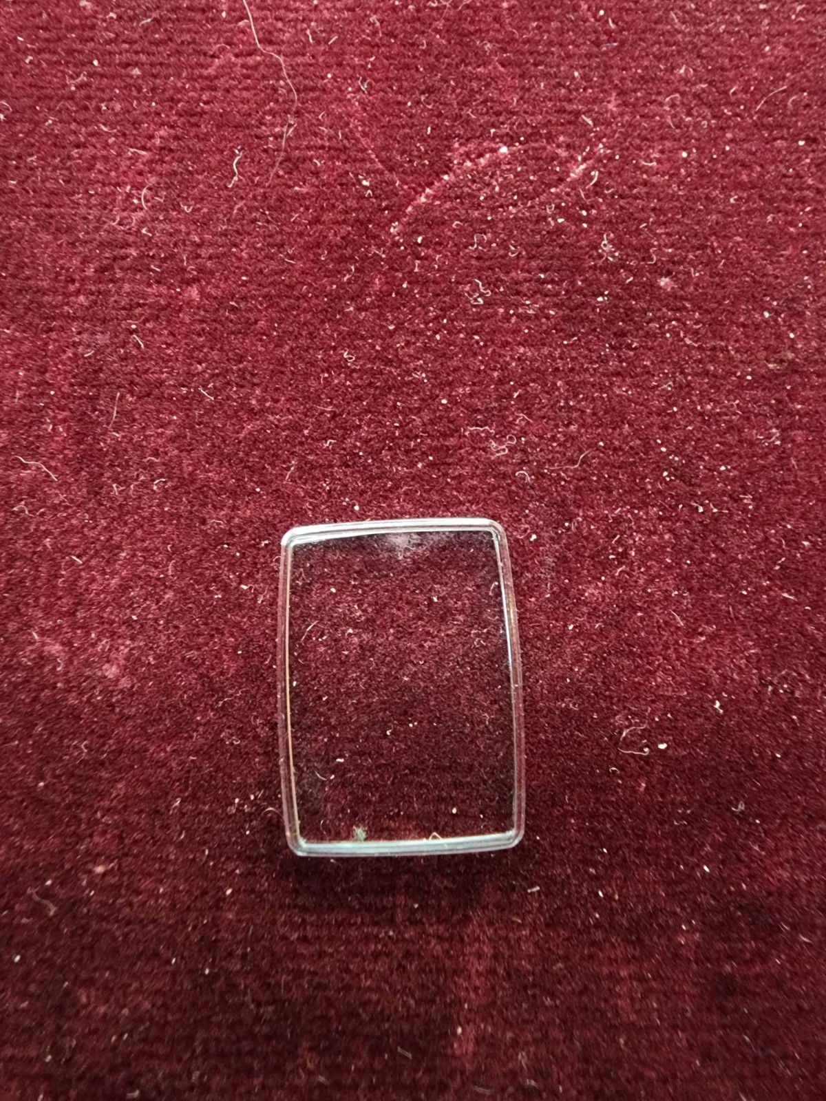 Vintage Seiko Hattori Plastic Watch Crystal 18.4 × 13.8 mm – Pre-owned, Untested