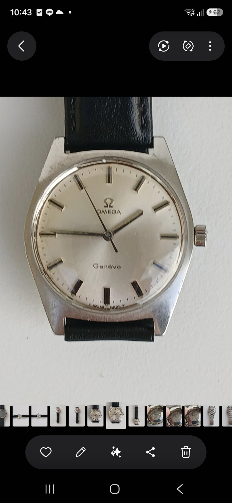 Omega Geneve 1969 ref 135.041 Manual Wind.