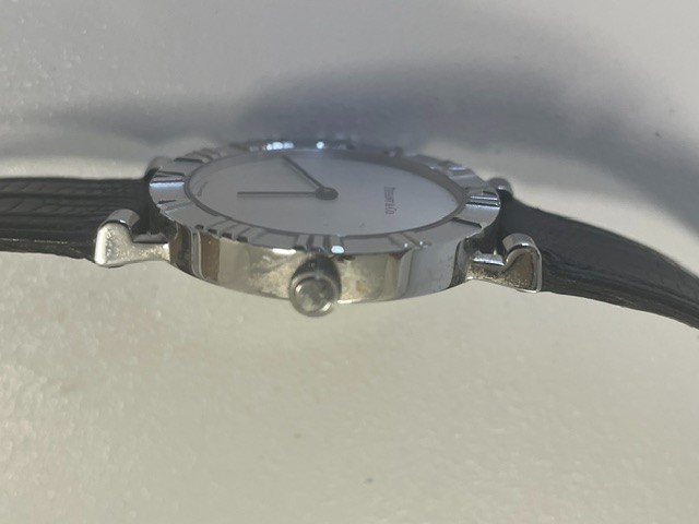 Tiffany & Co Atlas Solid 925 Silver Swiss Made Quartz Men 31mm Watch
