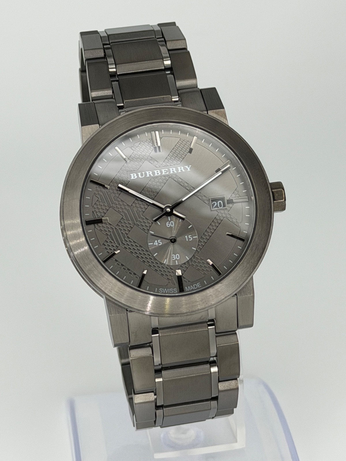 BURBERRY The City BU9902 Stainless Steel Gunmetal Dial 42 mm Wristwatch