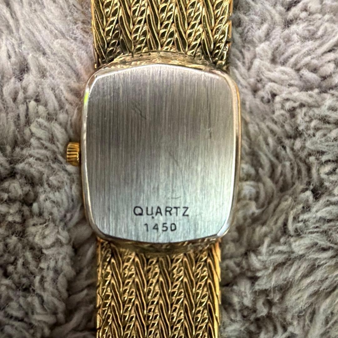 Omega De Ville Quartz Watch Cal.1455 16mm Gold Dial Ladies