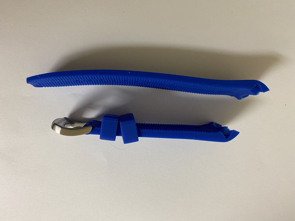 Swiss Legend Silicone/Rubber blue band strap 24.5mm