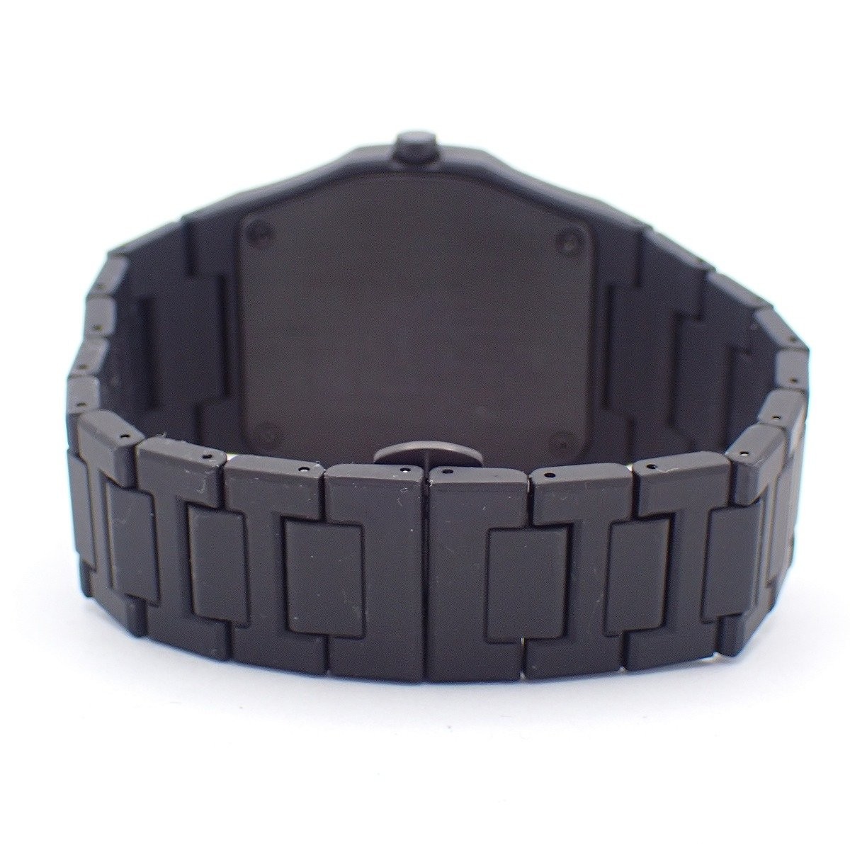 D1 MILANO Polycarbonate Quartz Wristwatch Black with Genuine Strap Used