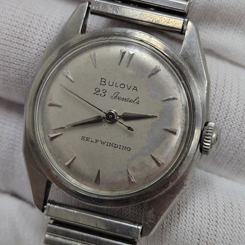 Vintage Bulova 23 Jewel Selfwinding Automatic Gents Wrist Watch Cal 10BZAC Runs