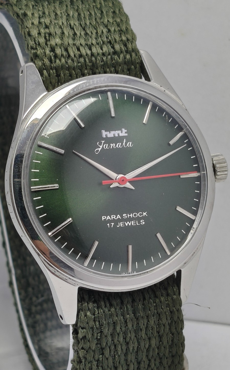 HMT Janata 17 Jewels Hand-Winding Wrist Watch For Men’s In Working Condition