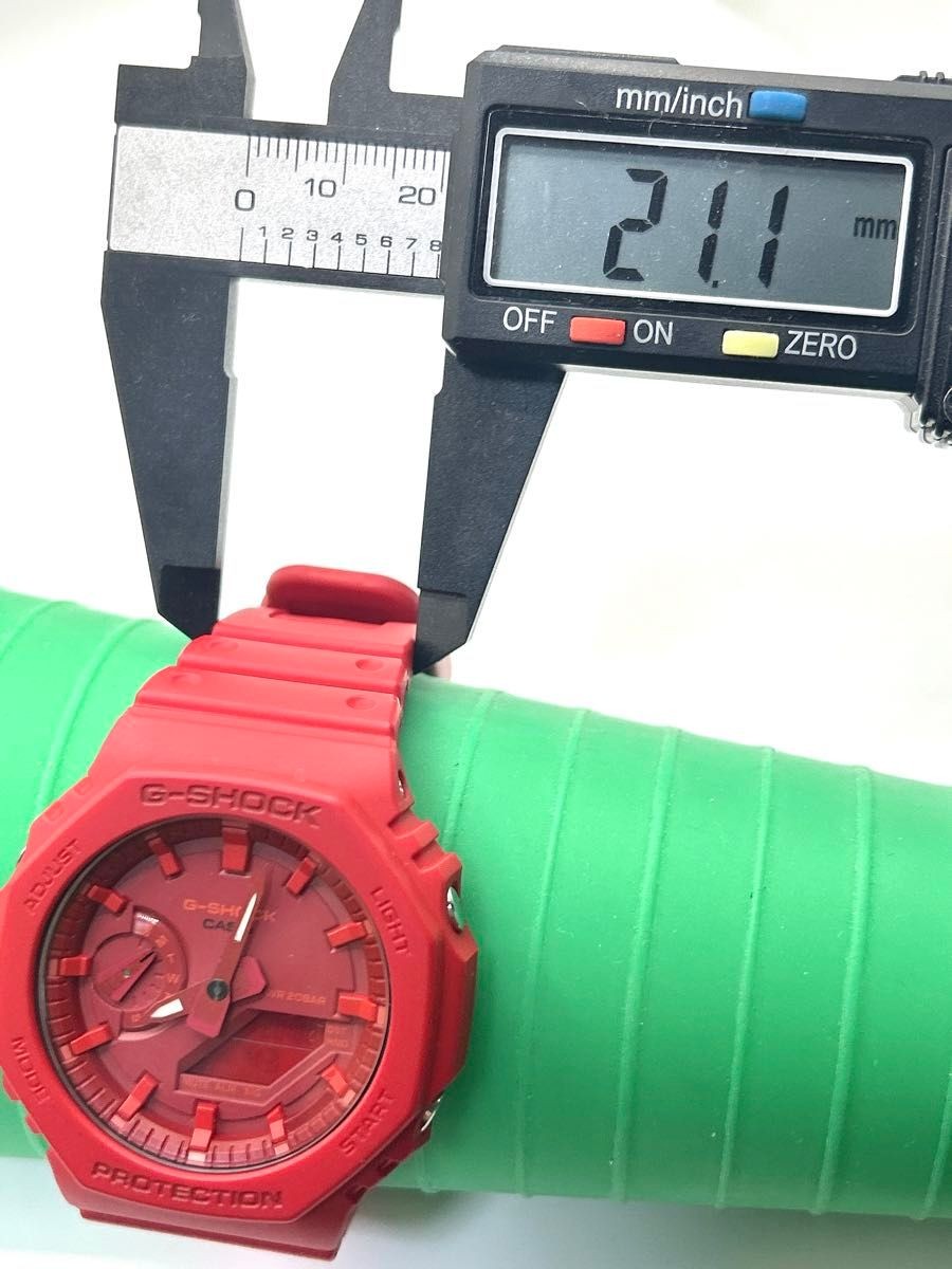 Casio G-Shock GA-2100 Red Analog Digital Quartz Watch