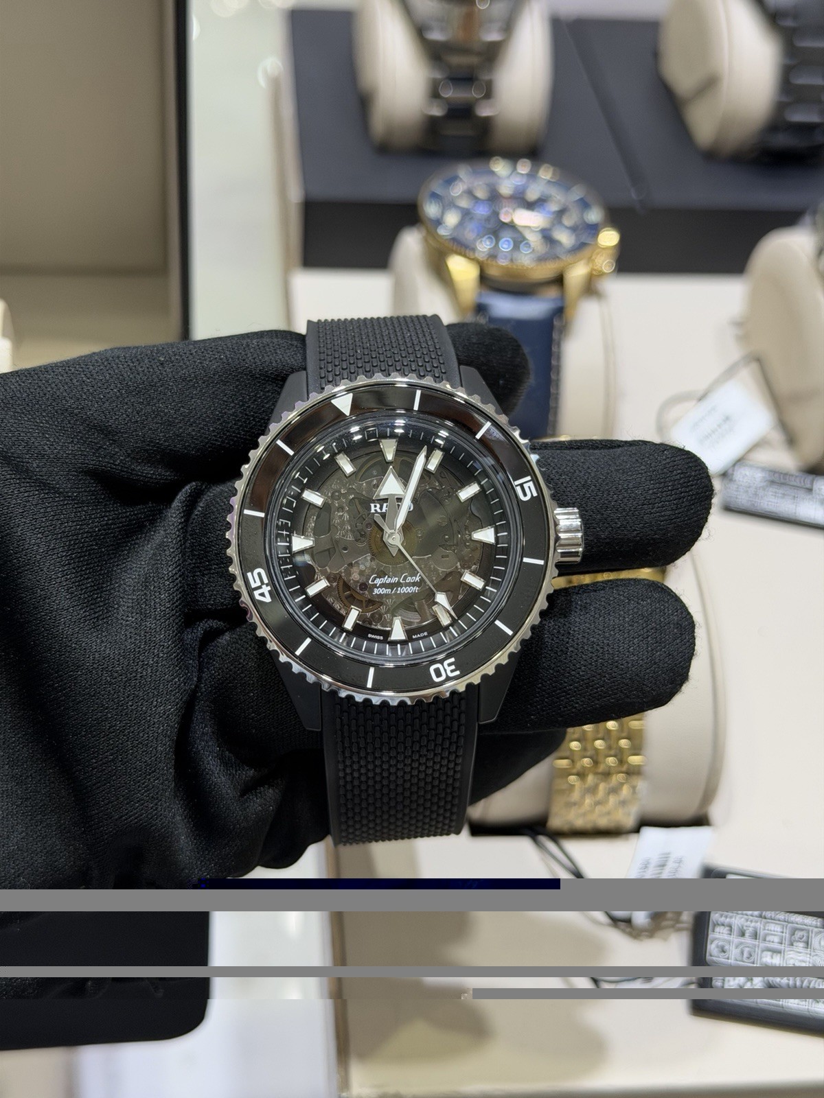 New Rado Captain Cook 43MM Automatic Black Dial Men’s Watch R32127156