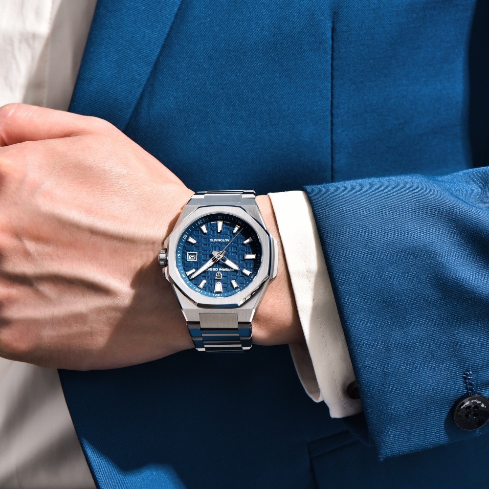 Men’s Automatic Mechanical Watch Miyota Movement Sapphire Glass 100M Waterproof