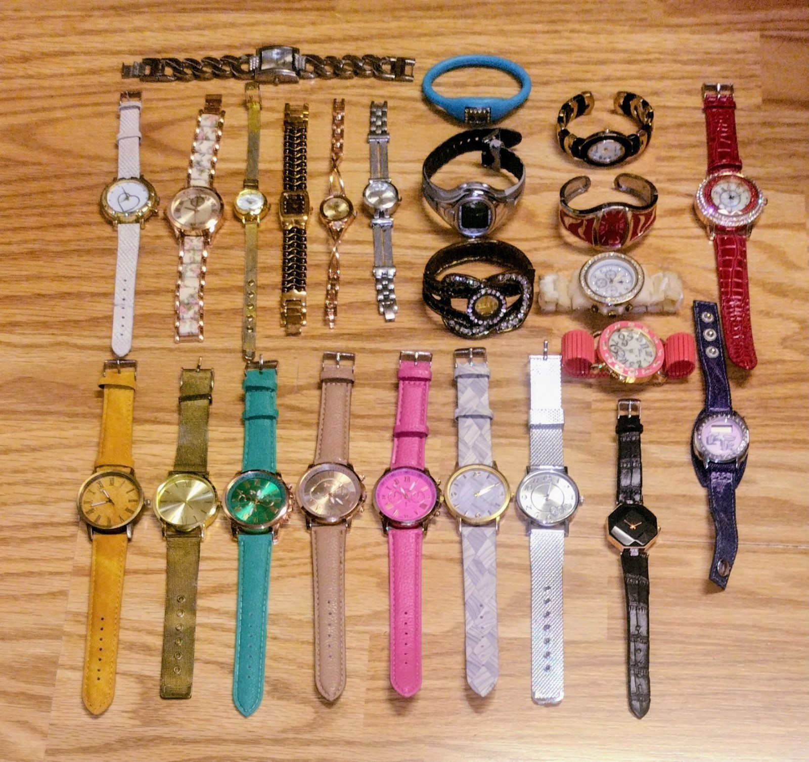 Designer Ladies Watches, Lot Of (24) Various Brands And Styles