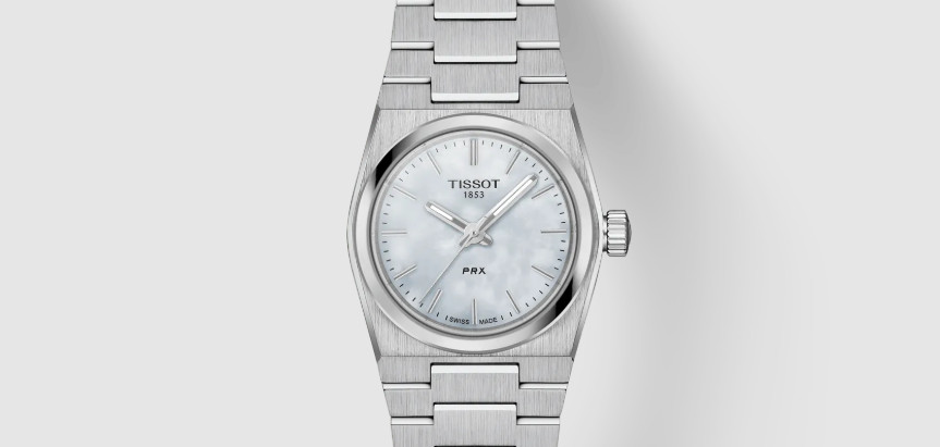 Tissot PRX 35mm Quartz White Dial and Grey Bracelet Men’s Watch T1370101111100