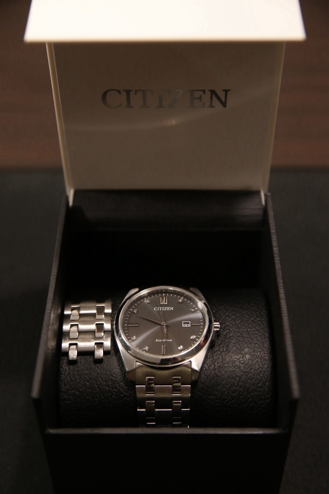 Citizen Eco-Drive Men’s 41mm Gray Dial Silver w/Box
