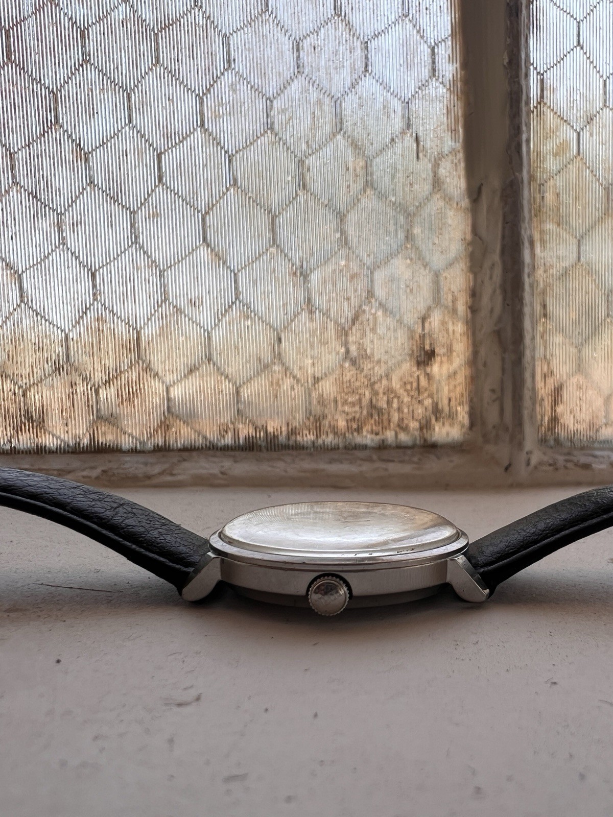 Benrus Sea Lord Shock-Absorber Manual Wind Silver Mid-Century Watch