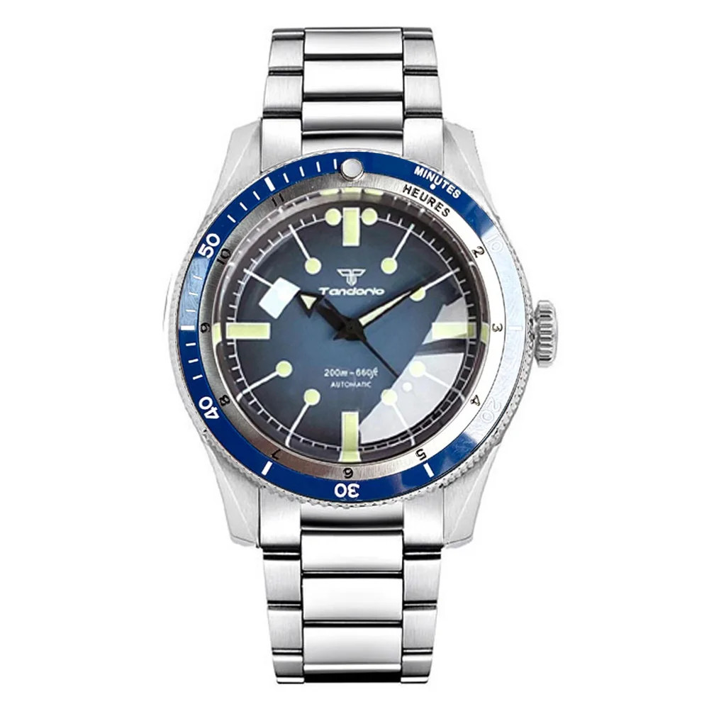 Tandorio NH35A PT5000 Automatic Dive Watch 200m Waterproof Sapphire Ceramic Men