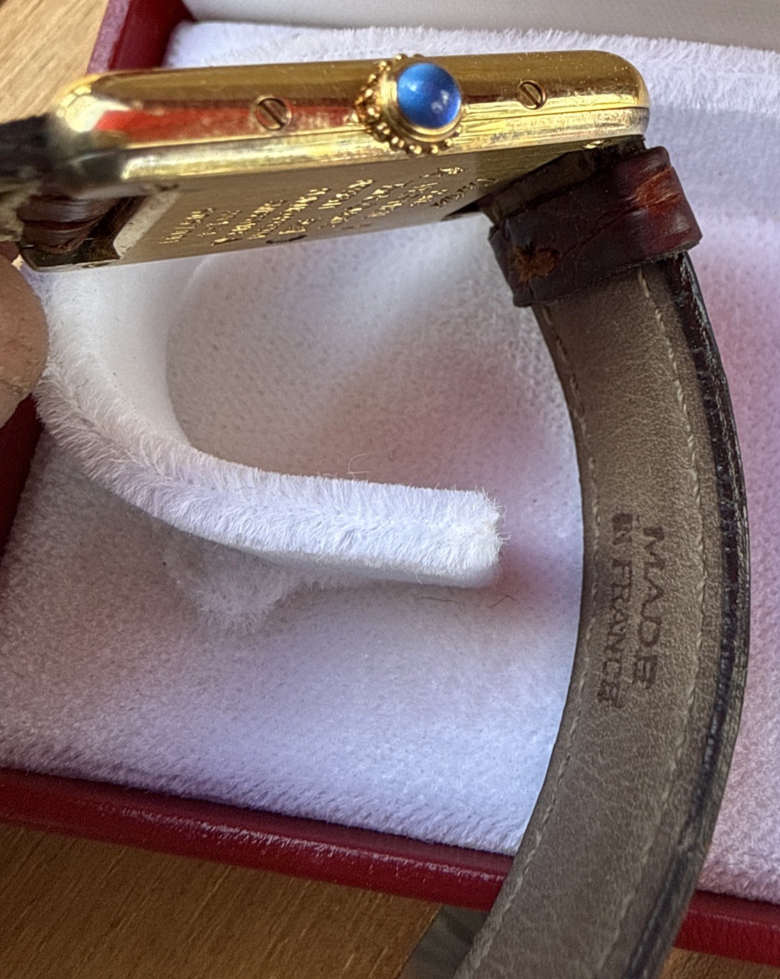 Vintage Must de Cartier Tank 5057001 Vermeil SM Quartz Womens Watch Box Inserts