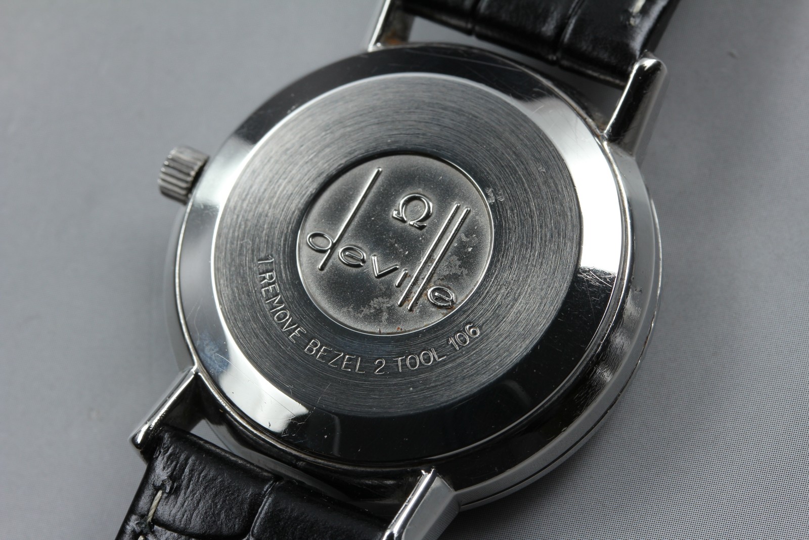 [N MINT] OMEGA De Ville TOOL 106 Automatic Navy Blue Dial Date Men’s From JAPAN