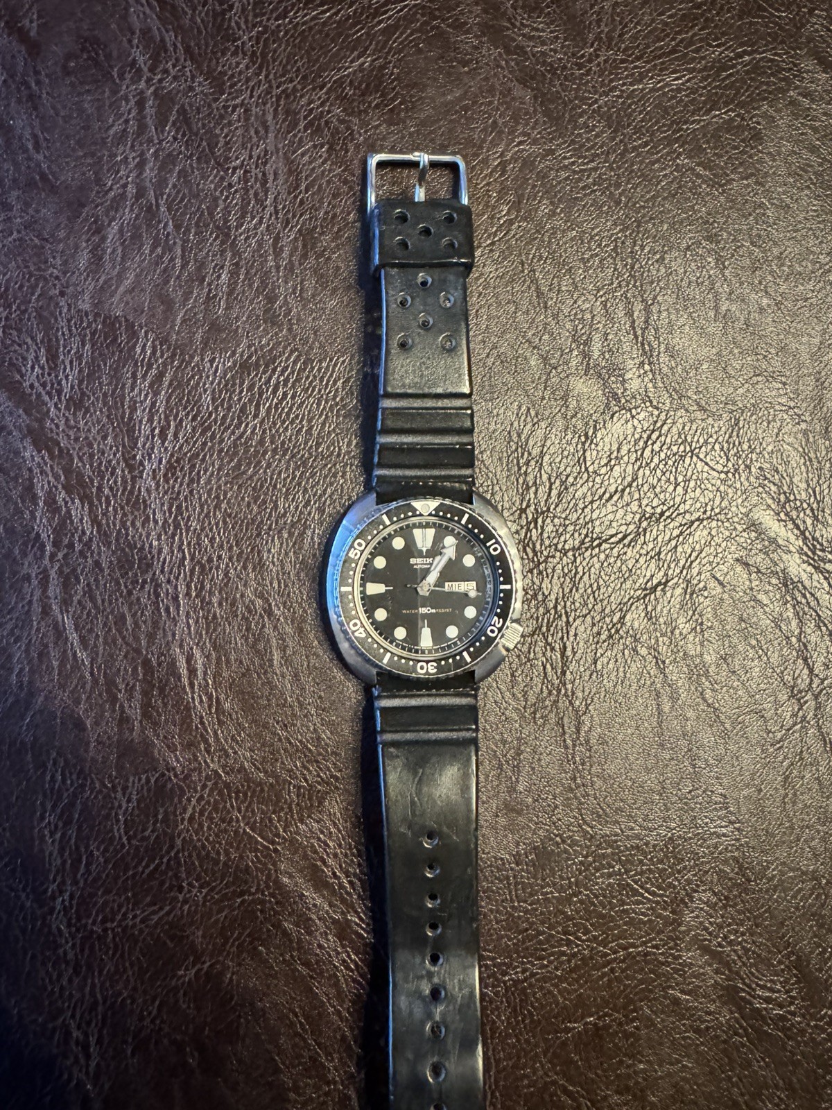 Vintage Seiko 6309-7049 Turtle Automatic Diver Watch Working READ DESCRIPTION