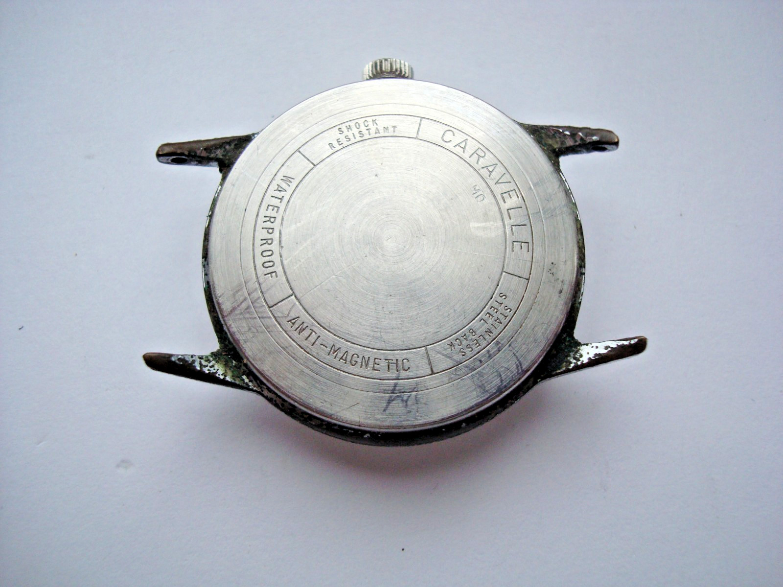 Vintage Caravelle M0 Mens Unisex Watch Manual Wind Up Waterproof Japan for Parts