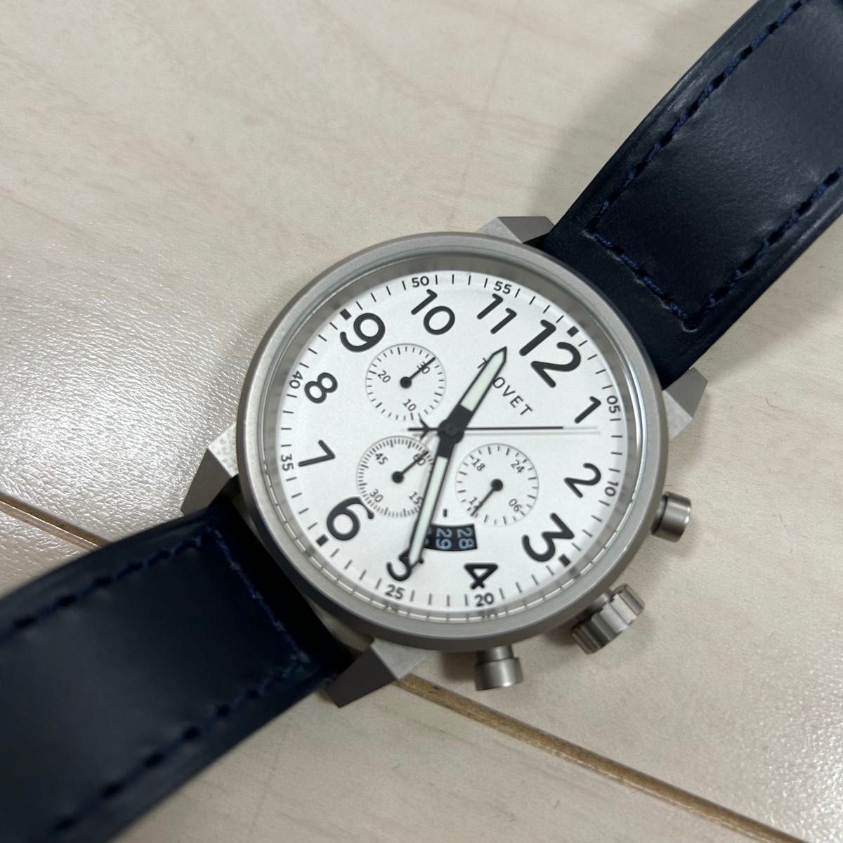 TSOVET JPT-TS44 Chronograph Watch, Good Condition, No Accessories From Japan