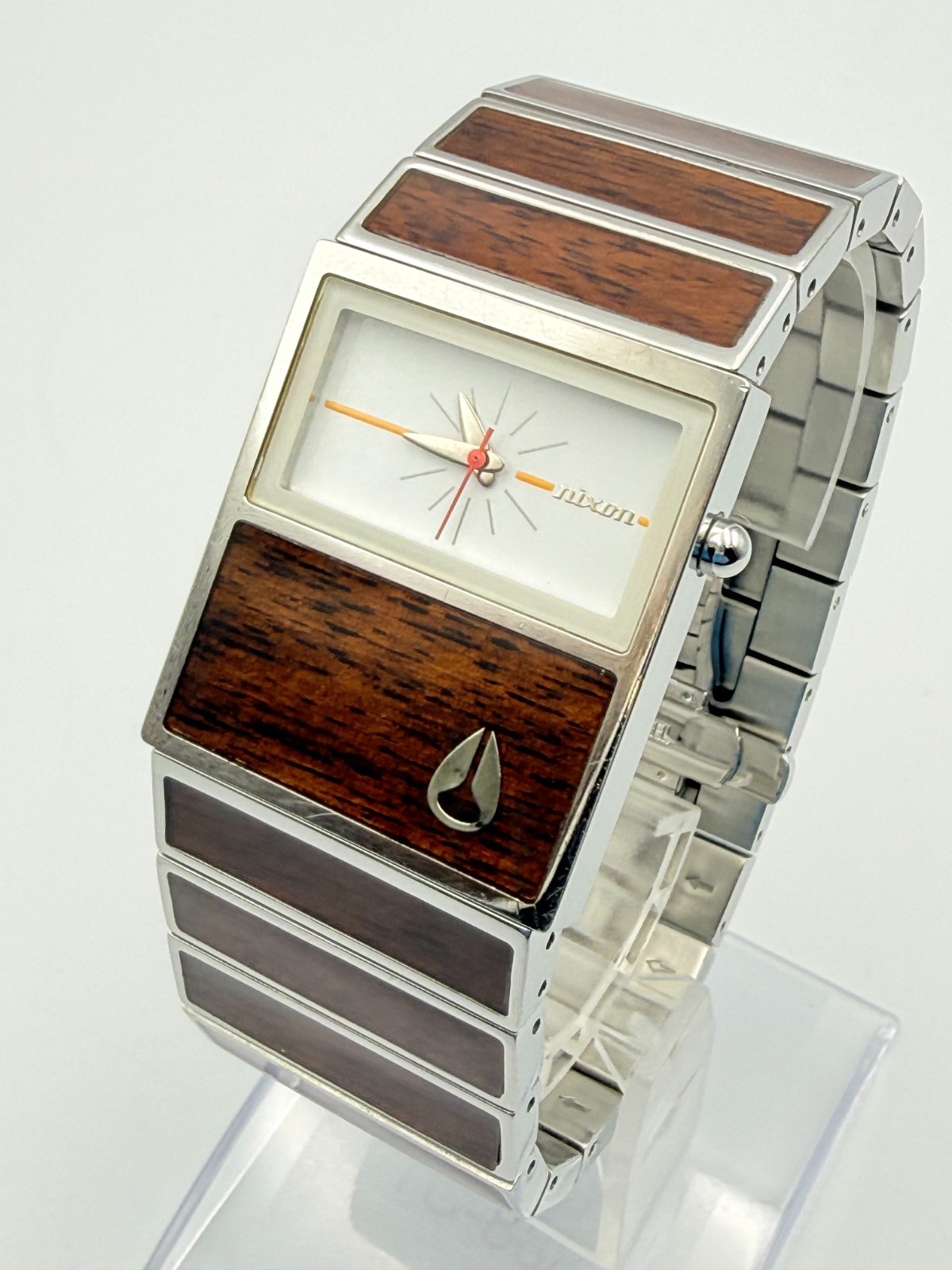 Nixon The Chalet Wood Panel Quartz Watch Wrist 18cm (7.1in) – Rank B