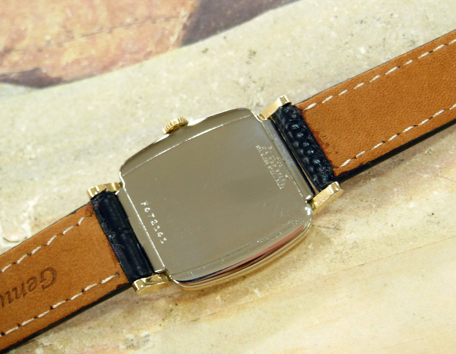 1961 Vintage BULOVA, Stunning BLACK SILVER Dial, Serviced & Warranty