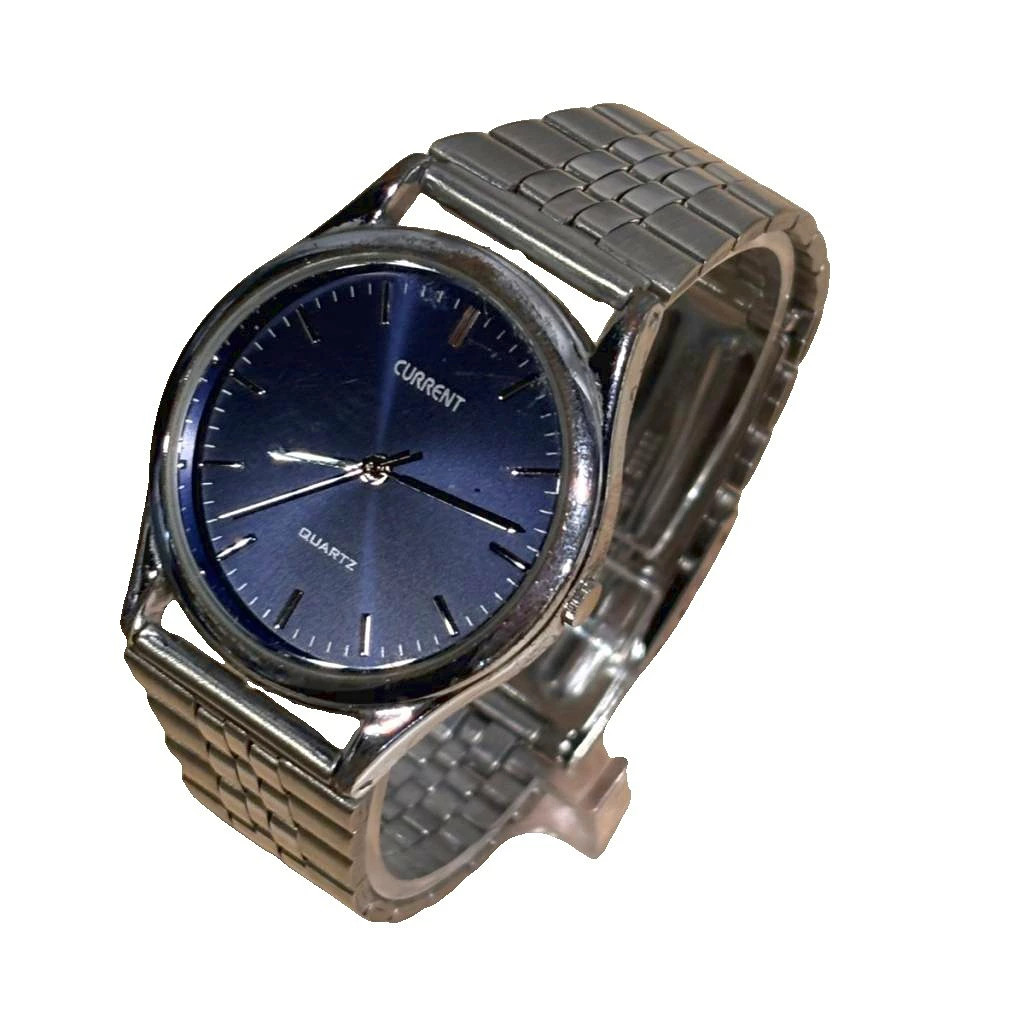 [A1R] SEIKO Current Quartz Wristwatch Silver Color [x3s]