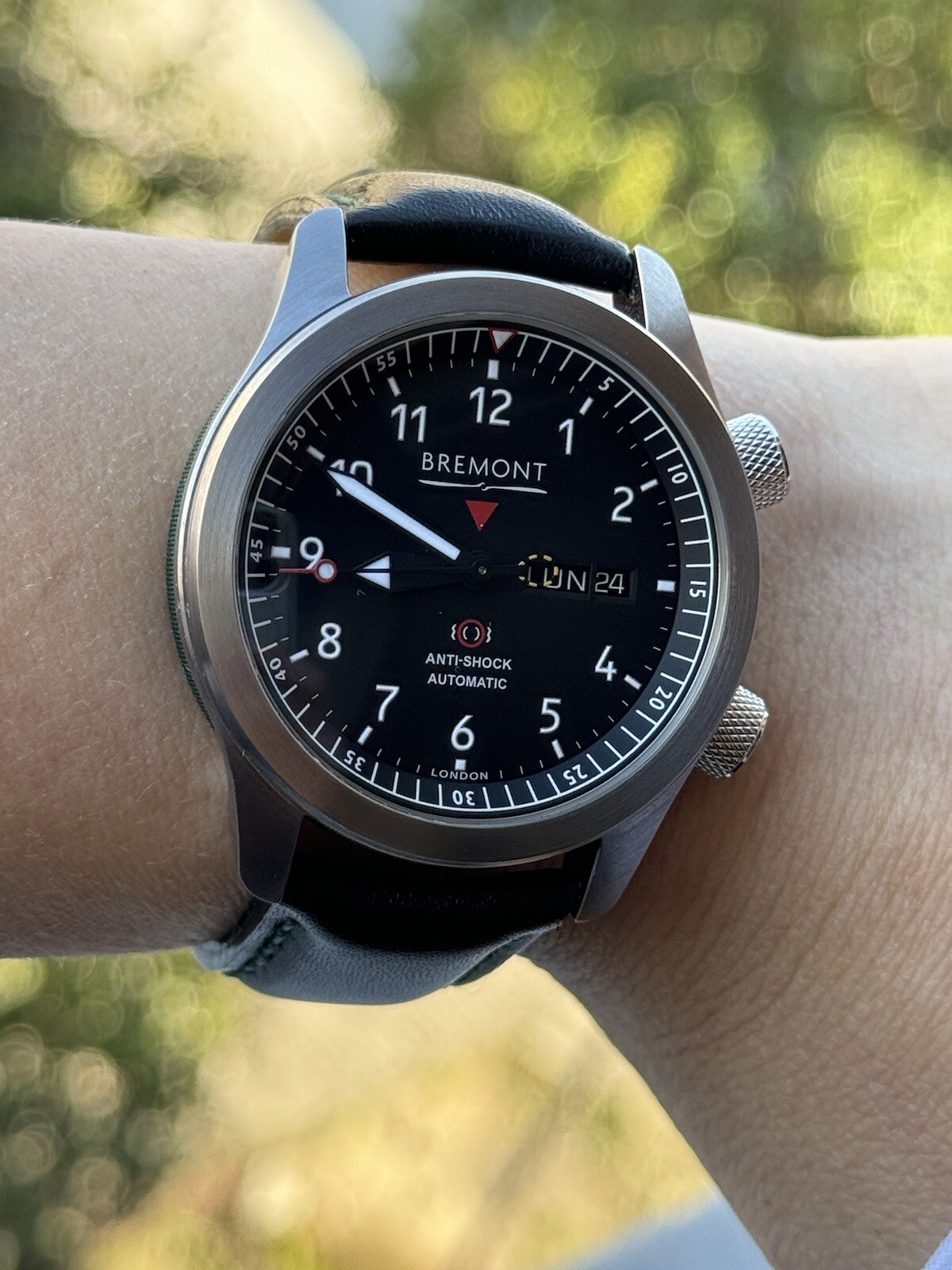 Bremont Martin Baker MBII Watch Automatic Day Date Mens 43mm Green Barrel