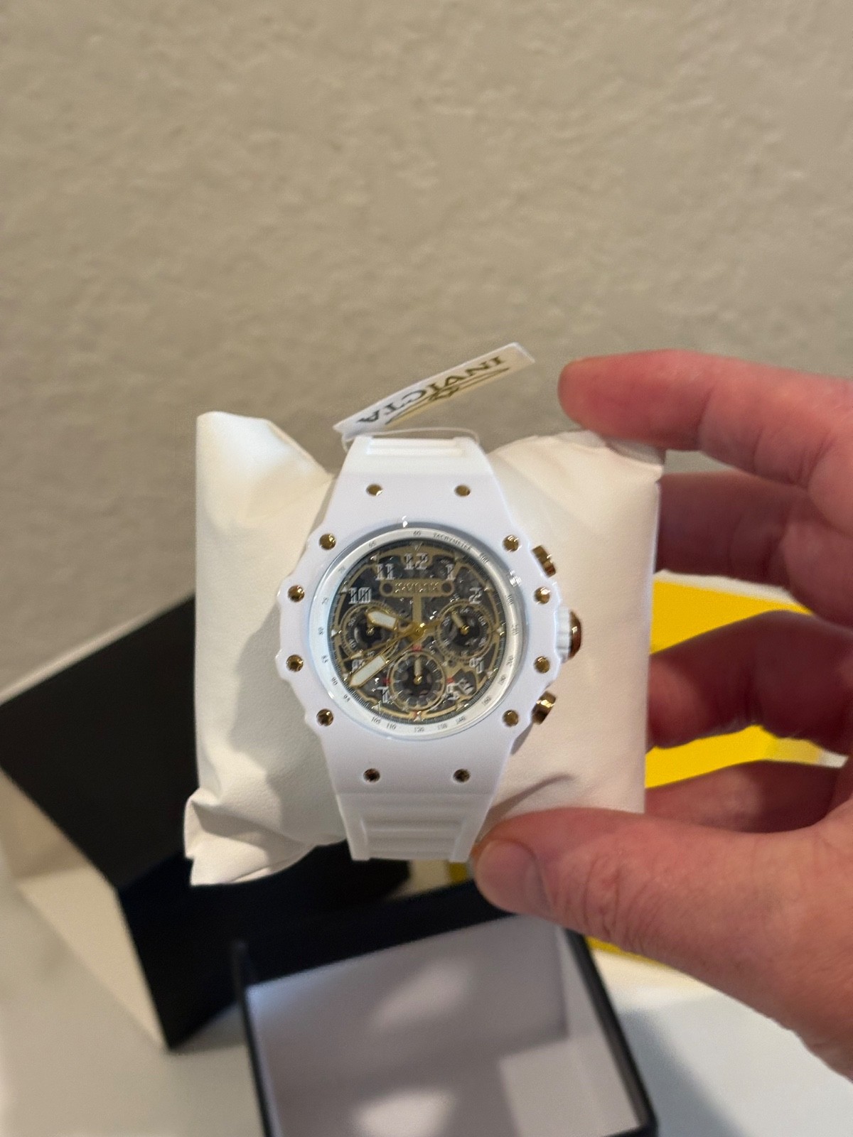 Invicta Racing Vaulthan Men’s Watch – 44mm, White NWT