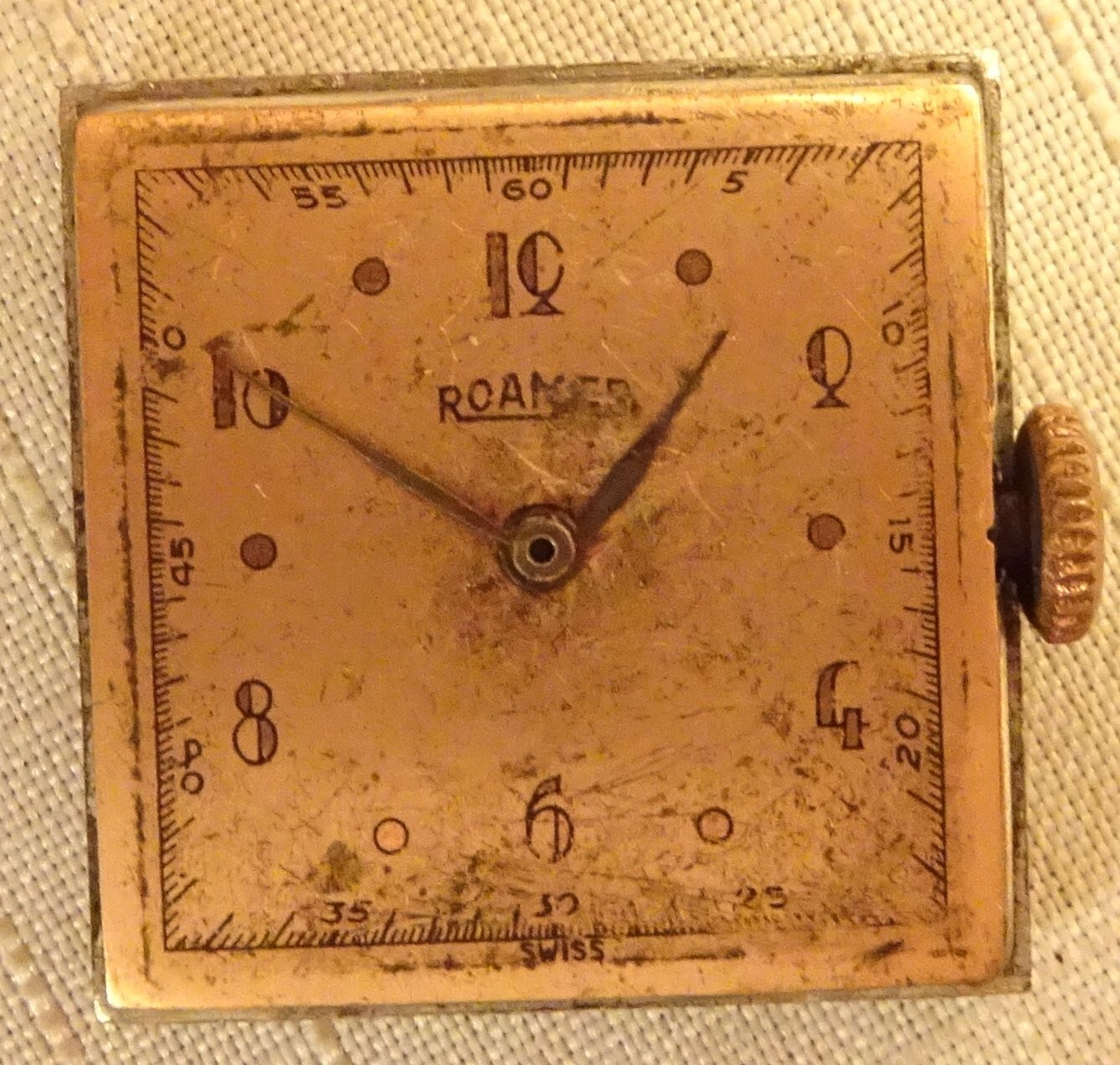Roamer Wristwatch 15J Antique Men’s Parts or Repair