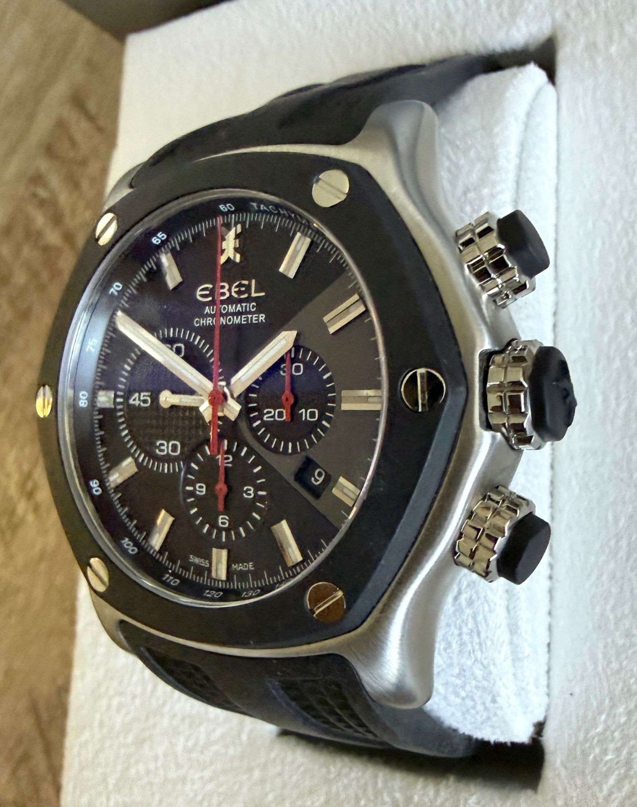 Ebel 1911 Tekton Stainless Steel 48mm, Excellent condition with box and papers