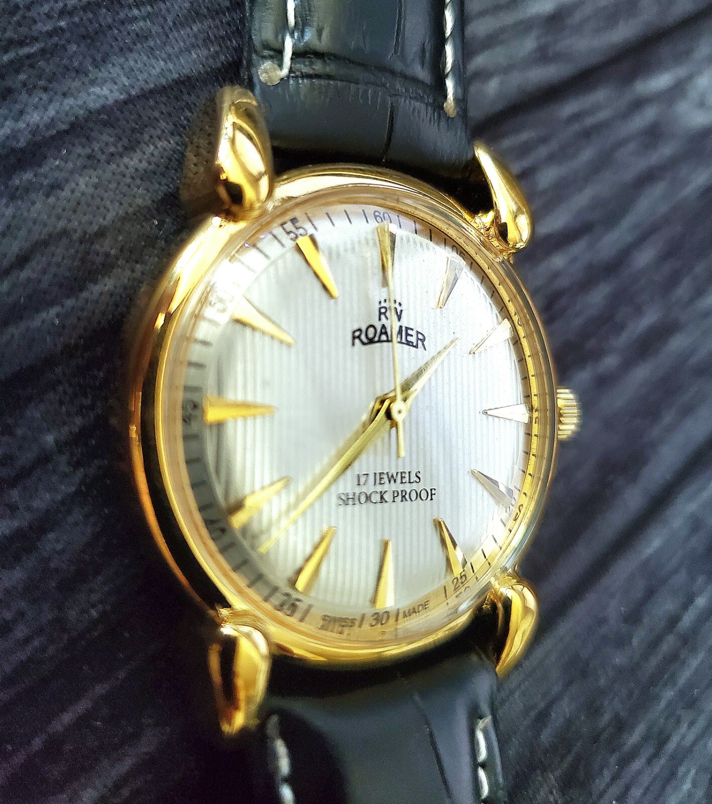 RARE Roamer Brevete Manual Swiss Watch Serviced Runs Great