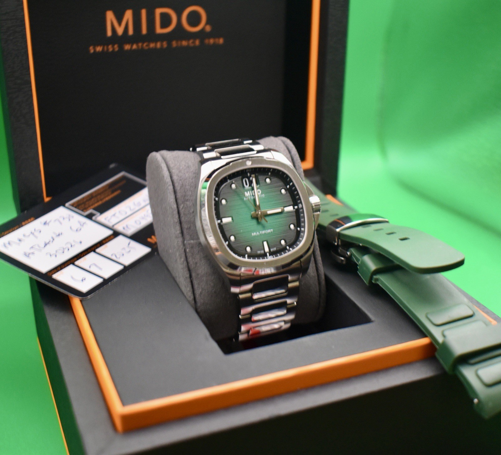 Mido Multifort TV Big Date 40mm SS Green Dial Men’s Watch M049.526.11.091.00