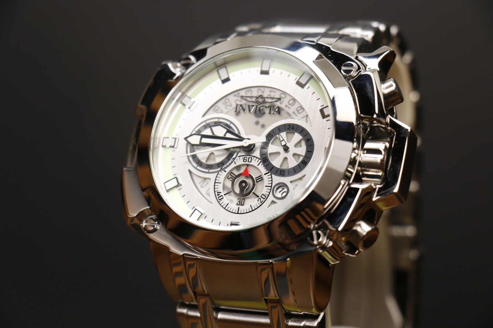 Invicta Coalition Forces Behemoth Men’s Watch 60mm, (Man of War) Steel 49772