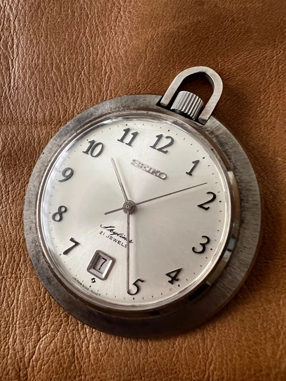 Seiko Skyliner Hand-wound Pocket Watch 6102-0010 – Working Condition