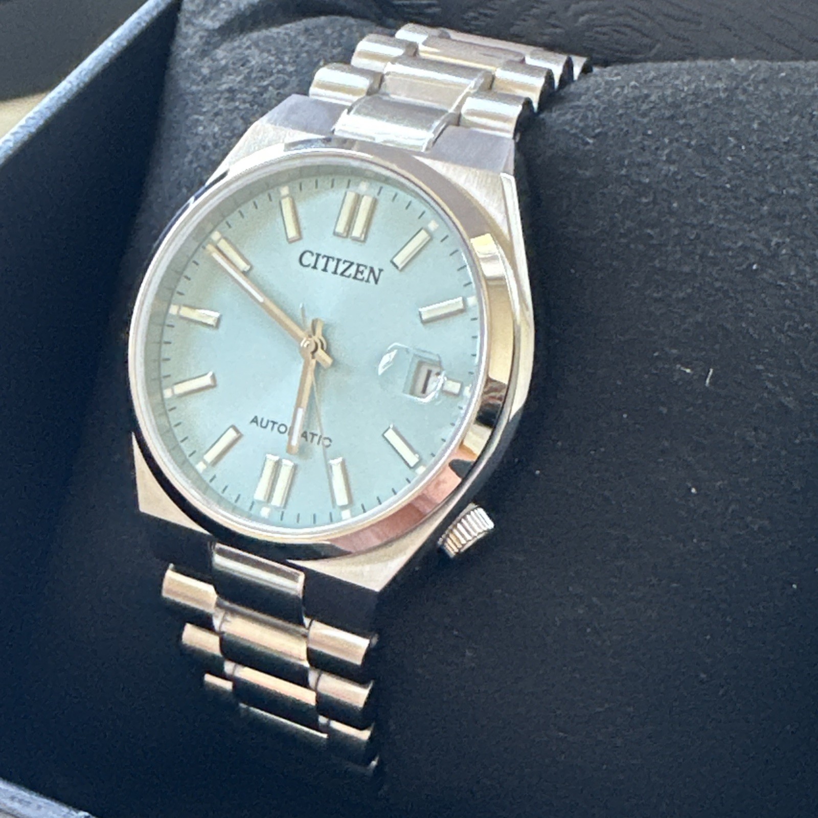 Citizen Men’s Tsuyosa Automatic Blue Stainless Steel Date Watch 40MM NJ0151-53M