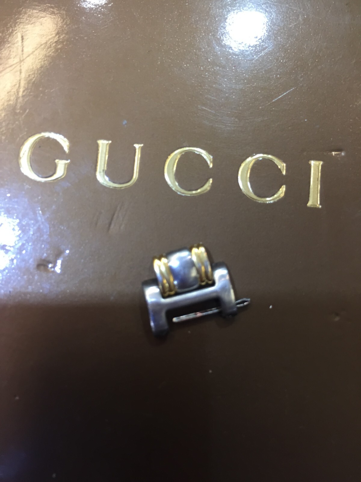gucci 9040L extra link,two tone, lady size, 12mm